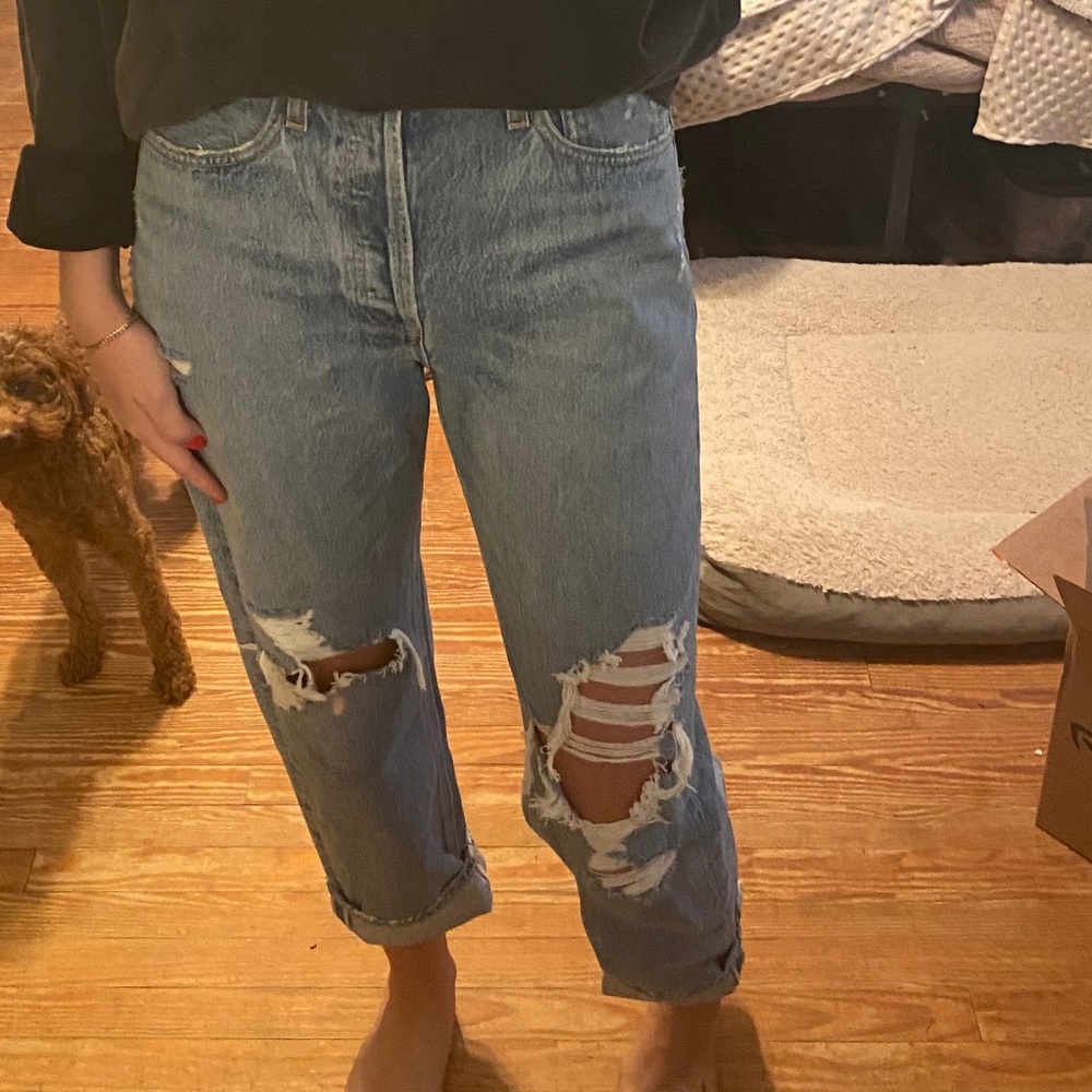 Agolde 90's Ripped Loose Fit Jeans